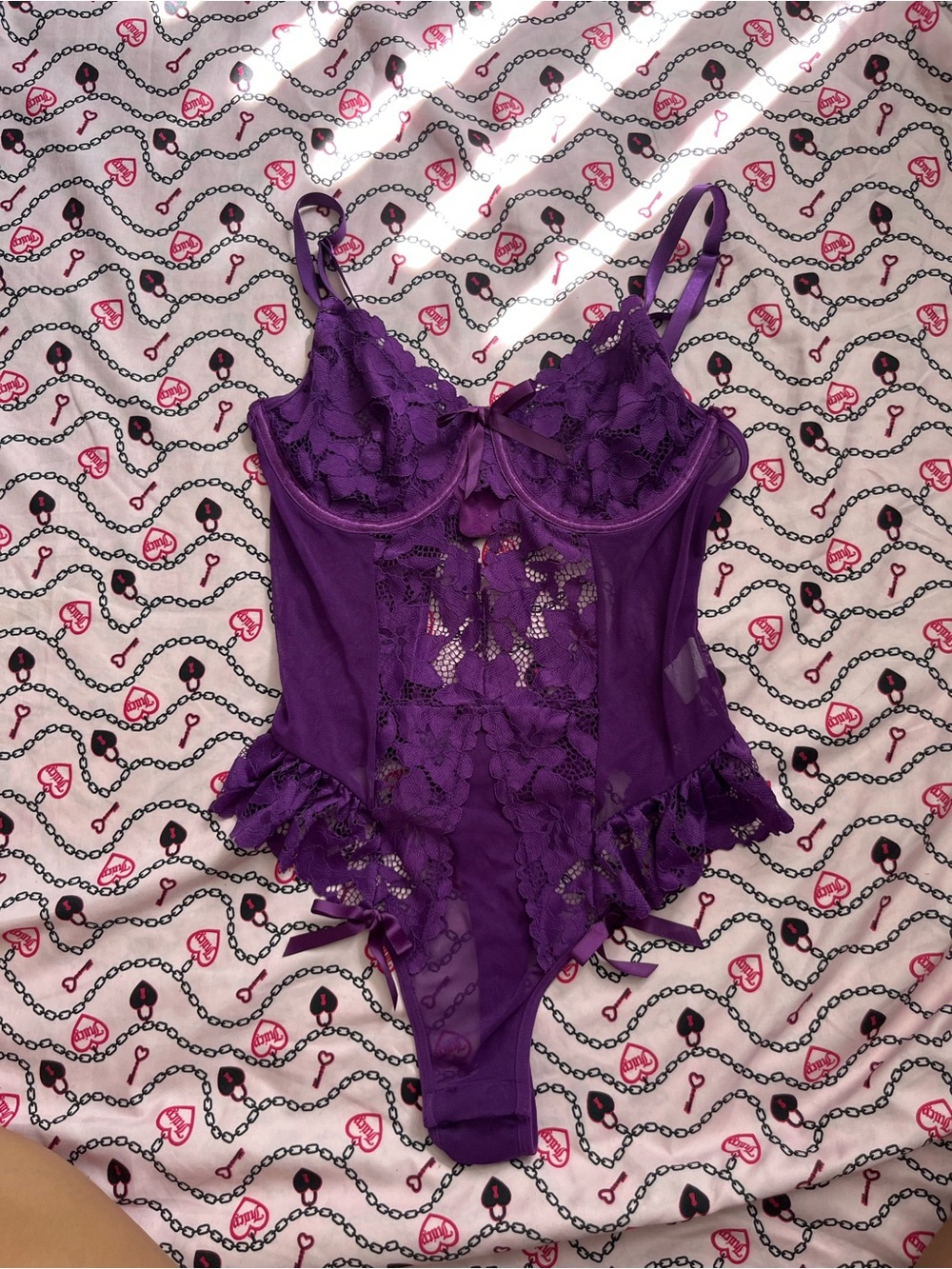 Purple Lace Bodysuit